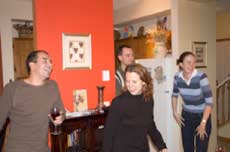Wine, chocolate & new friends.