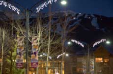 Dusk in Whistler.